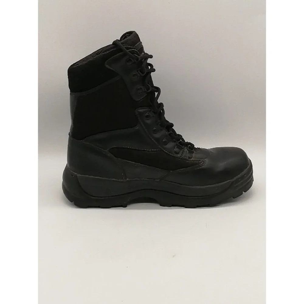 Galls Boots Mens Black 9.5 Wide Tactical Duty Work Shoe Leather Hard Toe SP430
